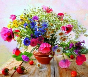 Create meme: summer bouquet, wild flowers, a bouquet of wild flowers