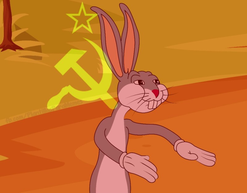 Create meme: bugs Bunny meme, bugs bunny ussr, bugs bunny meme of the ussr