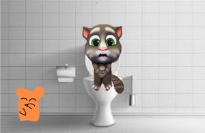 Создать мем: Мой Говорящий Том, my talking tom 2 картинки, bathroom buddy my talking tom 2 official trailer 3
