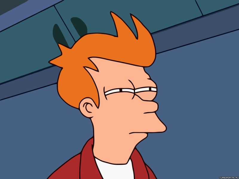 Create meme: futurama fry is suspicious, futurama memes, Philip Fry squints