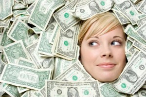 Create meme: earnings, woman money, money