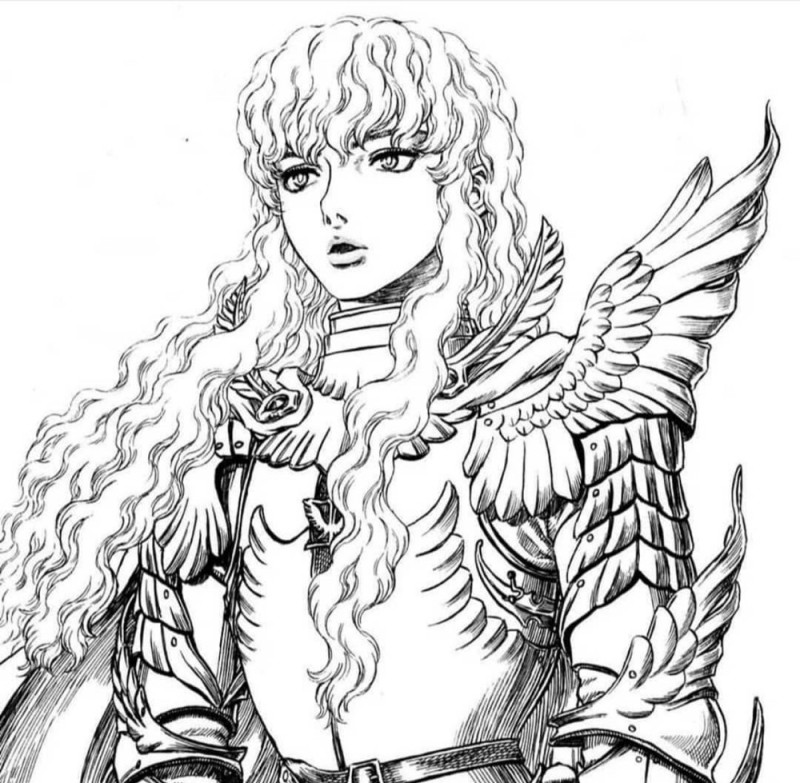 Create meme: griffith berserk art, berserk manga griffith, berserk anime griffith