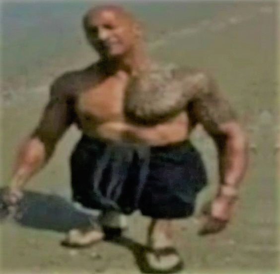 Create meme: Dwayne Johnson, Dwayne the rock Johnson the torso, Dwayne Johnson torso