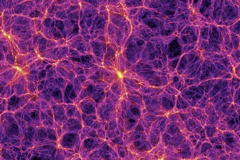 Создать мем: структура вселенной темная материя, барионная темная материя, галактические нити