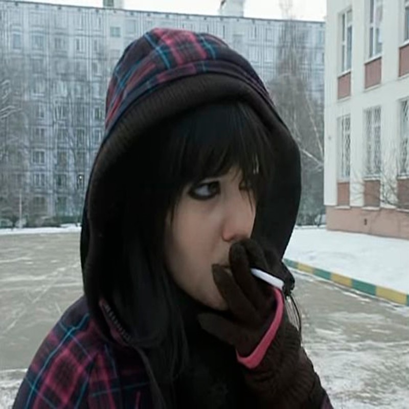 Create meme: emo , emo girl, Anya Nosova school 2010