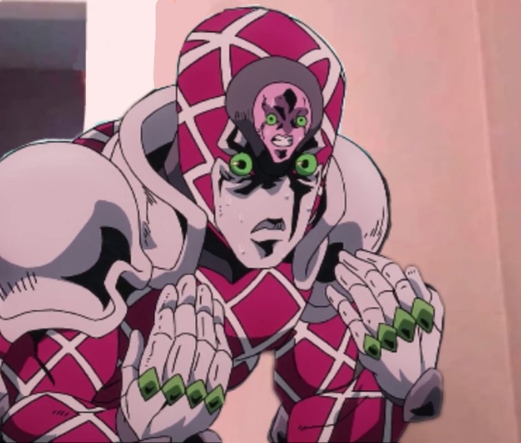 Create meme: king crimson jojo, Joe Joe Stand King Crimson, king crimson jojo