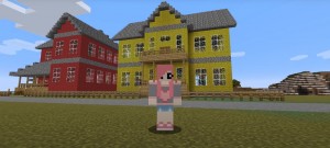 Создать мем: майнкрафт дома, красивый дом в minecraft, Minecraft