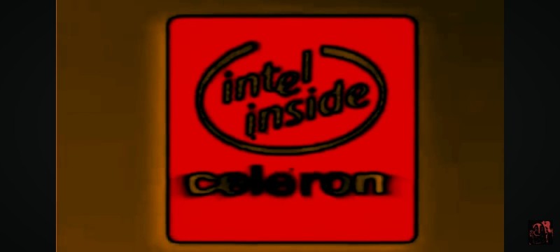 Create meme: intel logo, intel inside celeron 1998, old logos