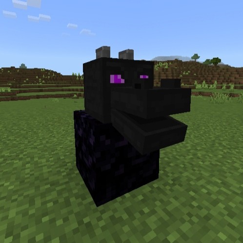 Create meme: The head of the Ender dragon from minecraft, ender dragon minecraft, minecraft dragon