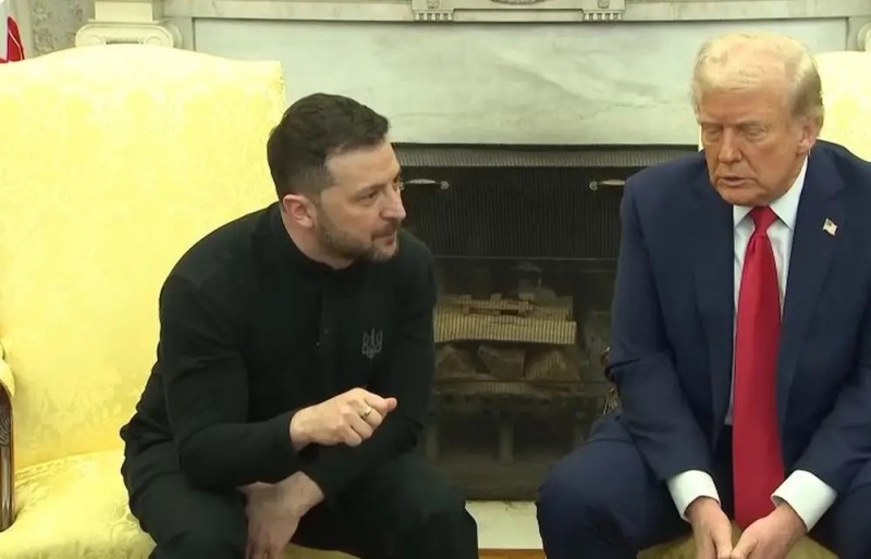 Create meme: donald j trump , Trump Biden Zelensky, Zelensky and Trump meeting