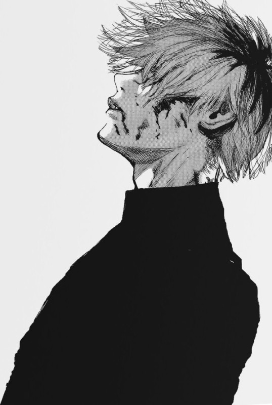 Create meme: kaneki grandfather inside, grandfather inside black and white, the Kaneko Ken manga