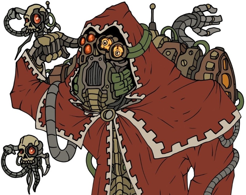 Create meme: tech priest warhammer 40,000, tech priest, warhammer 40k tech priest