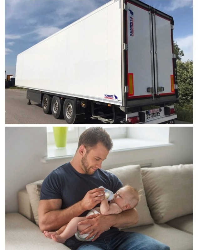 Create meme: schmitz refrigerator semi-trailer, schmitz cargobull, schmitz refrigerator semi-trailer 2019