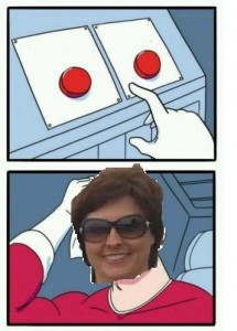 Create meme: meme risovac, piç, red button