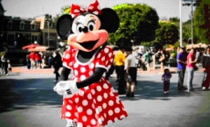 Create meme: Disneyland Minnie mouse date and Time January 1, 2012