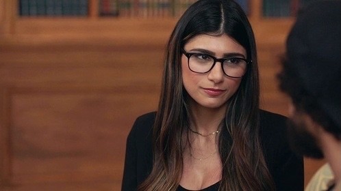 Create meme: MIA Khalifa, the rami series, cameron jibril thomaz