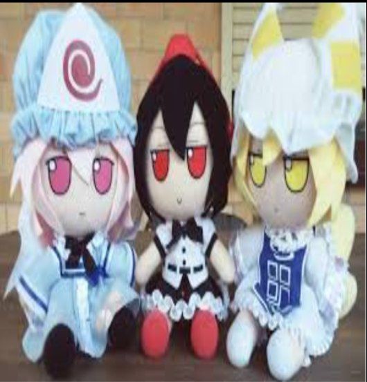 Create meme: fumo touhou dolls, touhou project dolls, anime stuffed toys