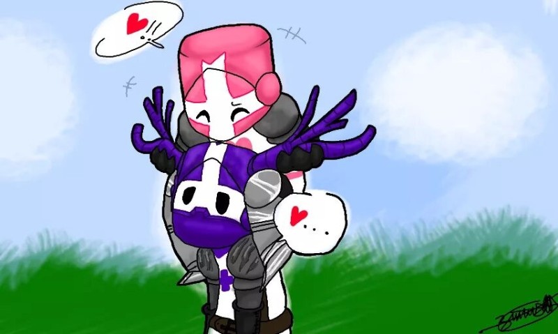 Create meme: castle crashers pink knight, Castle Crashers Pink Knight, castle crashers pink