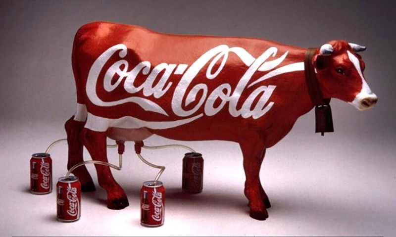 Create meme: Coca Cola, coca cola cow, advertising Coca Cola