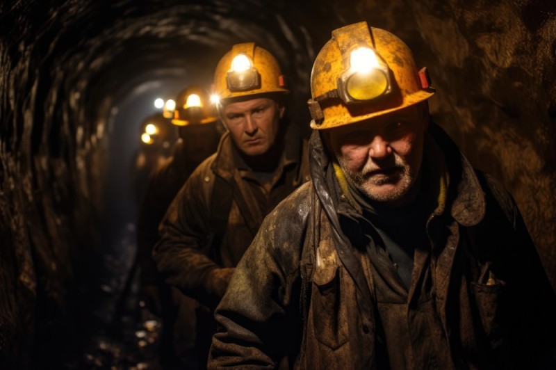 Create meme: EBRD mines, coal mine, miner in the mine