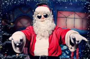 Create meme: super Santa, Santa Claus DJ clipart, Santa Claus has Santa