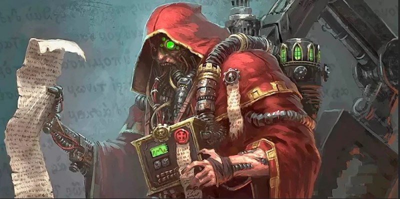 Создать мем: warhammer 40000, адептус механикус, техножрец warhammer 40000