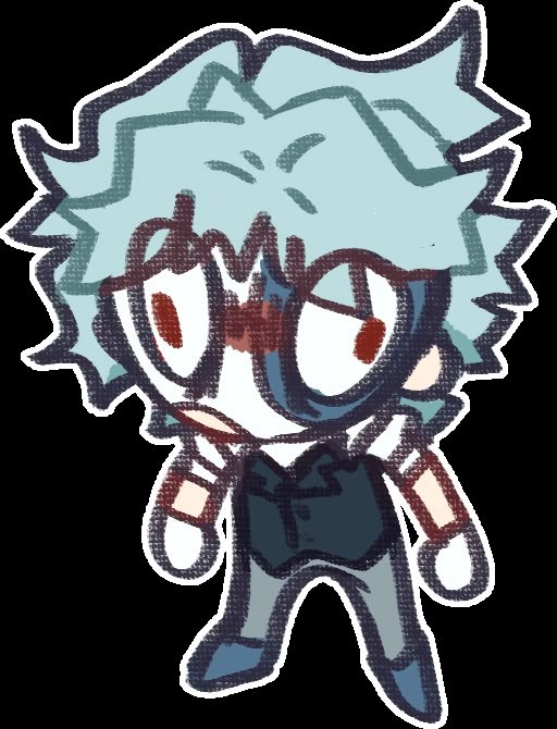 Create meme: danganronpa chibi, nagito, Chibi