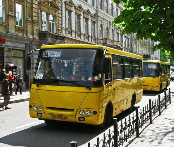 Create meme: kiev bus, bus transport, bogdan a092