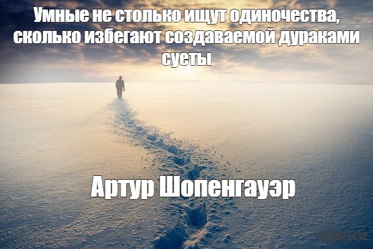 Успех это путь одиночек. Умные не столько ищут одиночества. Умные не столько ищут одиночества сколько избегают суеты. Умные мемы.