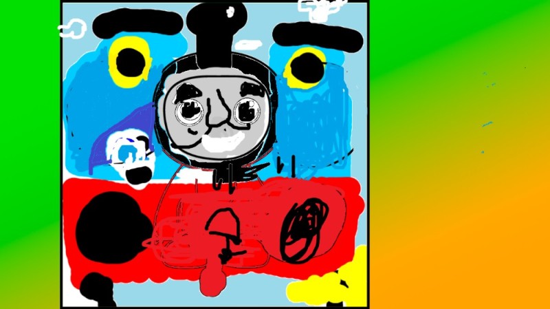 Create meme: Thomas Fergus Steam Trains, Thomas the tank engine, Thomas the tank engine meme