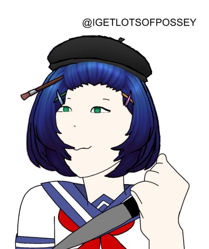 Create meme: andere , yandere chan, kizana Sunobu Yandere simulator