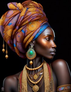 Создать мем: африканка профиль картина, африканские женщины, африка картины