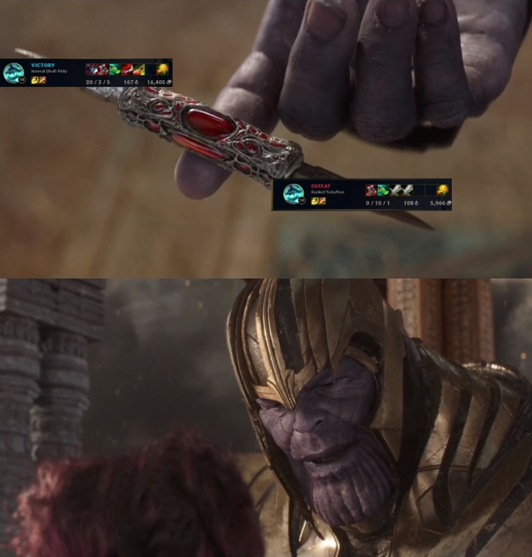 Create meme: Thanos a perfect balance, a perfect balance of Thanos meme, the skyrim meme