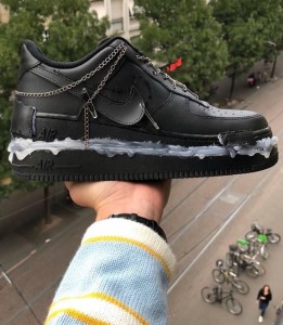 Создать мем: nike air force 1 кастом молния, повседневная обувь, кроссовки