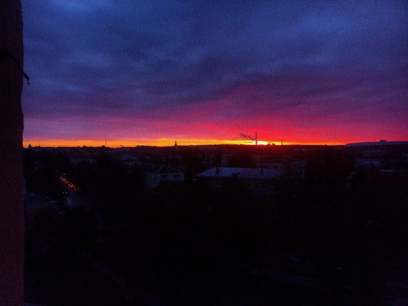 Create meme: city sunset, sunset , sunset in Omsk