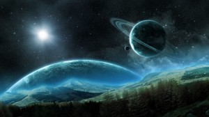 Create meme: space planet art, space earth, background space