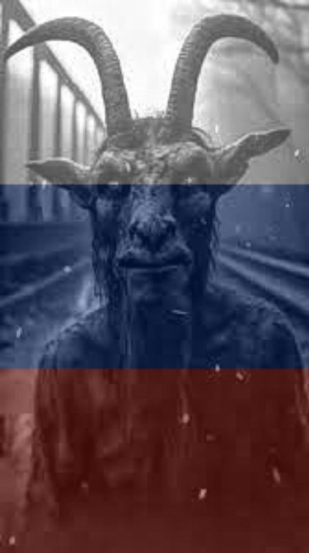 Create meme: the demon goat, darkness, the devil is a goat