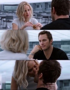 Create meme: chris pratt, tell me something, chris pratt passengers