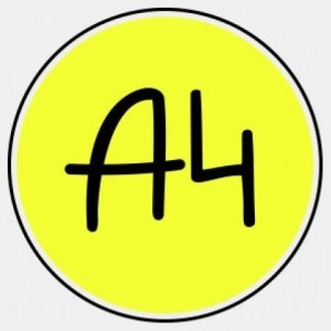 Создать мем: простые логотипы, знак влада а4, значок а4 желтый