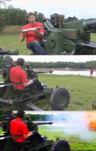 Create meme: memory Bofors, gun meme, gun