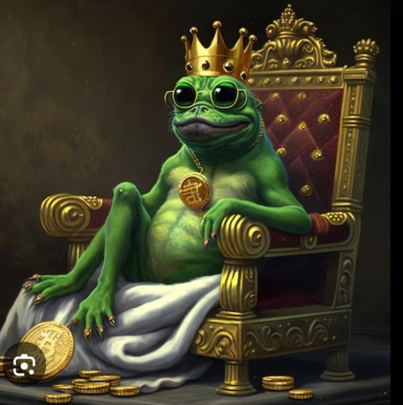 Создать мем: пепе король, жаба лягушка, принц лягушка
