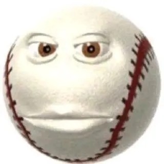 Create meme: baseball ball, funny emoticons, with a ball