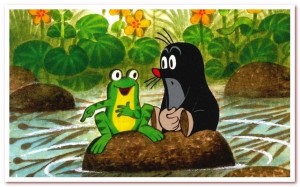 Create meme: cartoon about the mole, krotik cartoon