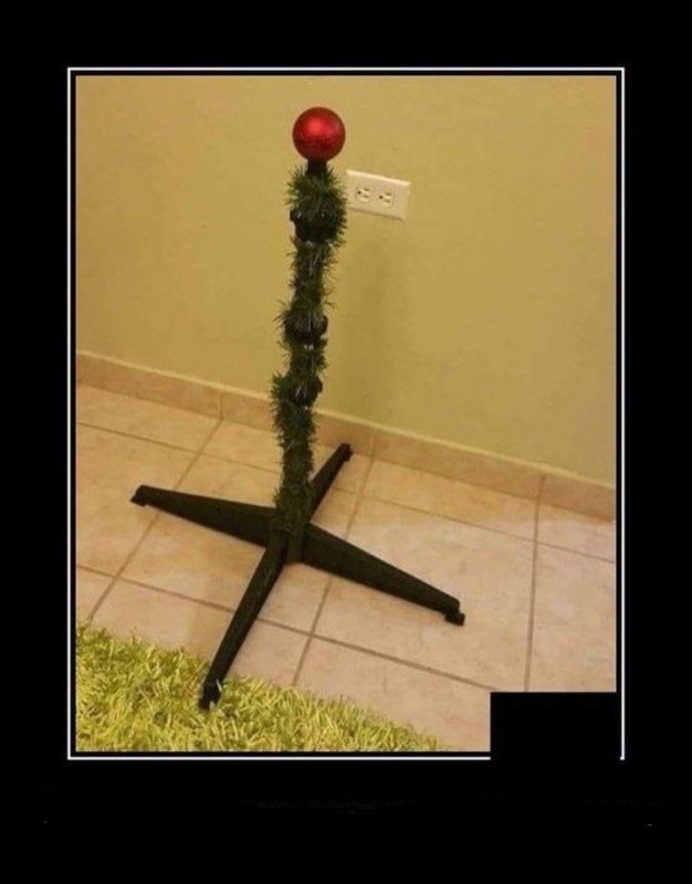 Create meme: funny Christmas tree, New year's jokes, Christmas tree demotivator