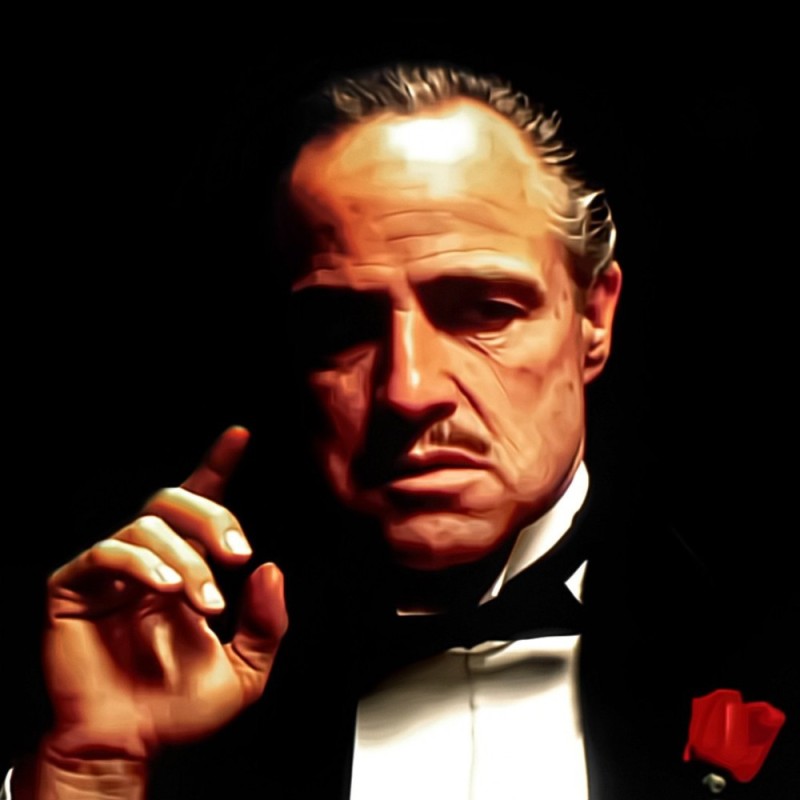 Create meme: don Corleone Smoking a cigar, the godfather Marlon Brando , michael corleone