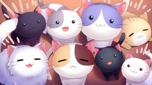 Create meme: cute anime cats, cute anime, anime