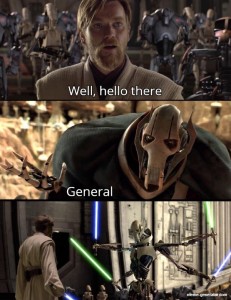Create meme: hello there, Obi-WAN Kenobi hello there, hello there general kenobi original