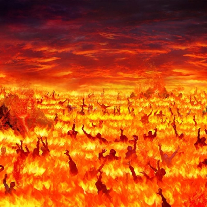 Create meme: gehenna of fire in Dante, Gehenna , Fiery hell