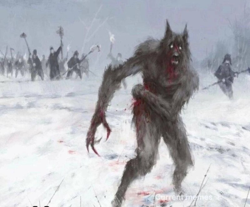 Create meme: Jakub Rozalski werewolves, Jakub rozalski, werewolves Lycans werewolves