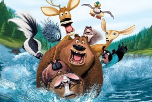 Create meme: a cartoon about animals in the woods, the Wallpapers from cartoons, hunting season